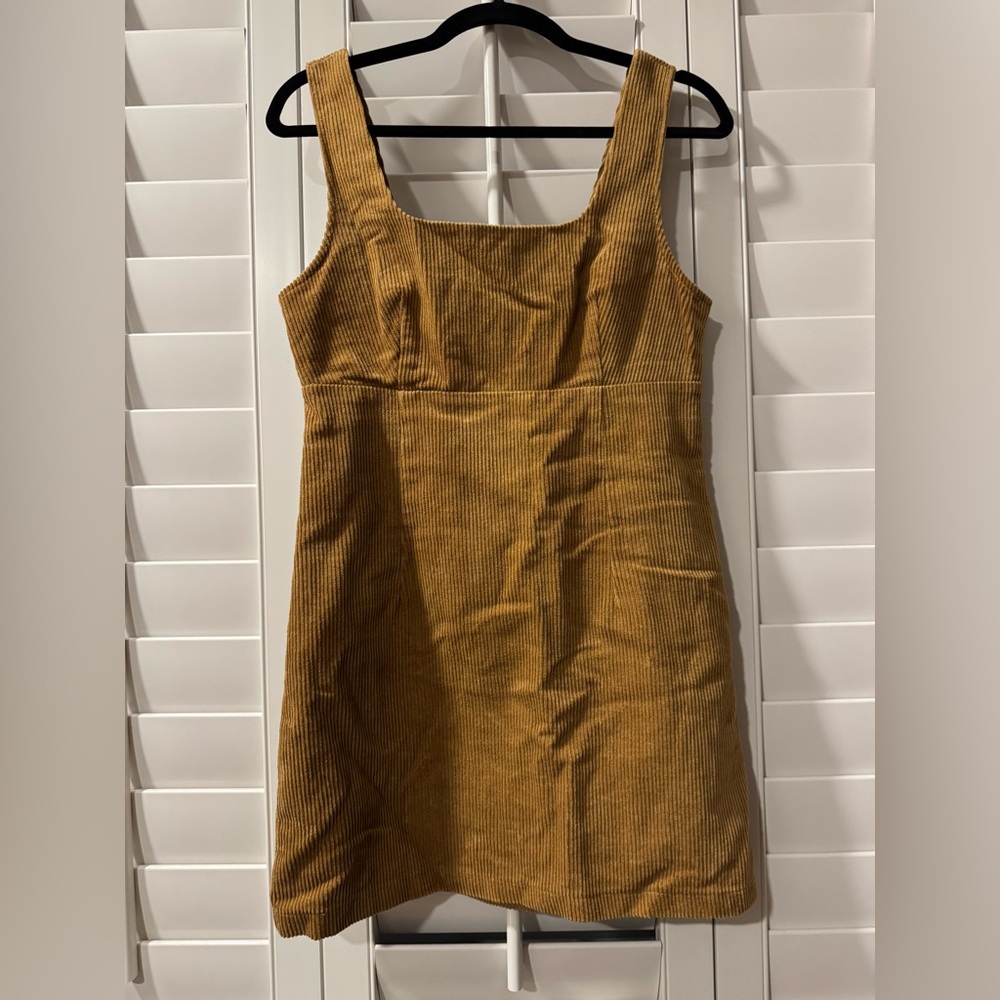 Hem & Thread Tan Corduroy Mini Dress - Picture 6 of 6